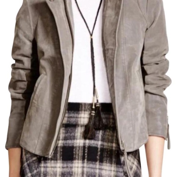 Free People Steel Mill Faux Leather Jacket Size 0 - Picture 2 of 4